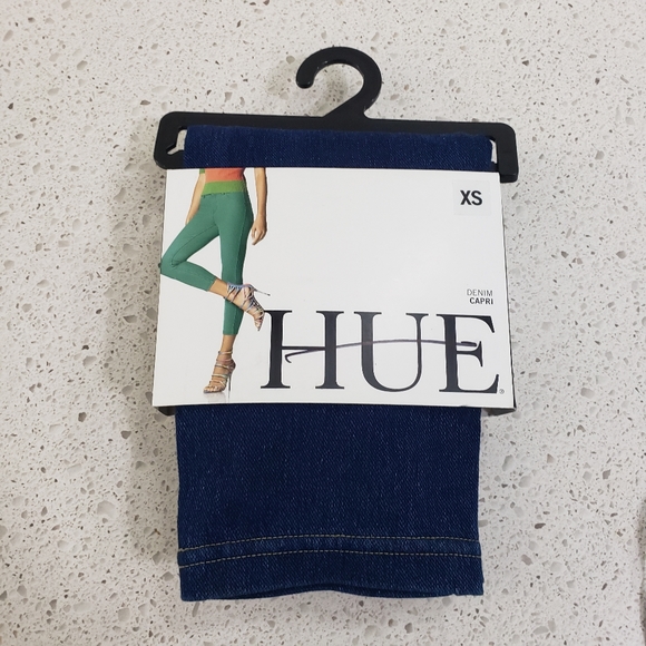Hue XS denim leggings capri crop pants - Picture 1 of 3